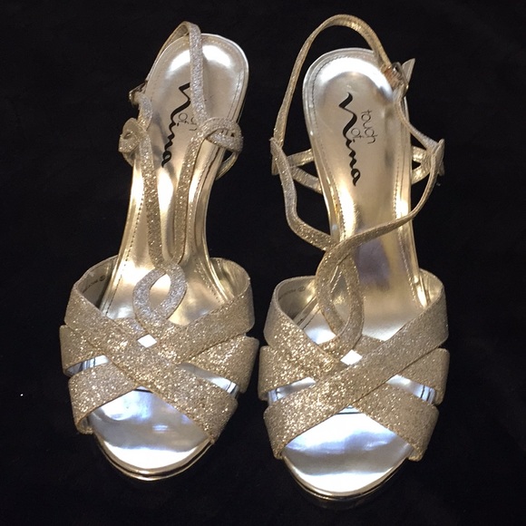 🍒Sparkled Silver heeled sandals🍒 - Picture 3 of 6